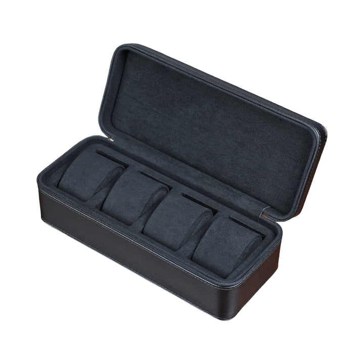 Leather watch case ZIP - 4 watches